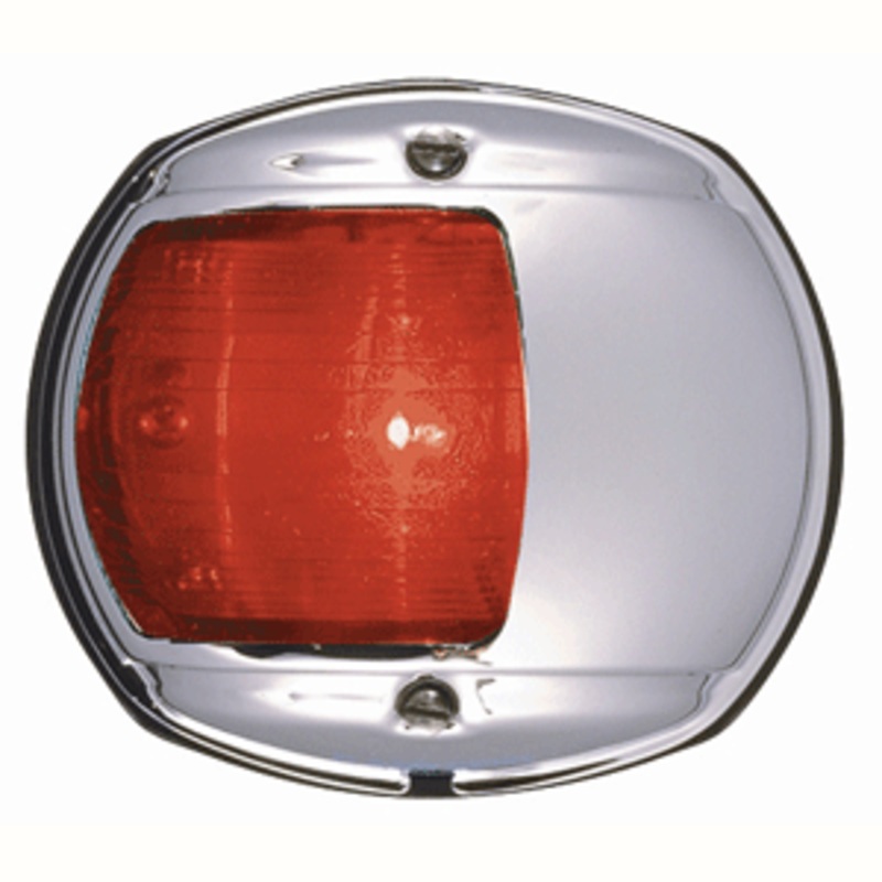 Perko LED Side Light – Red – 12V – Chrome Plated Housing
