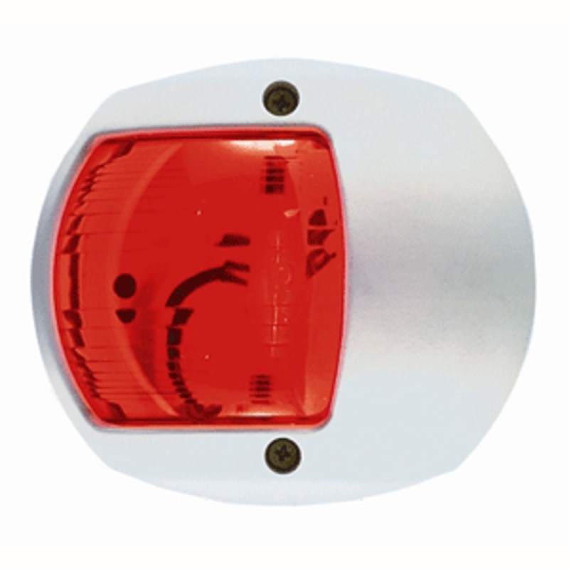 Perko LED Side Light – Red – 12V – White Plastic Housing