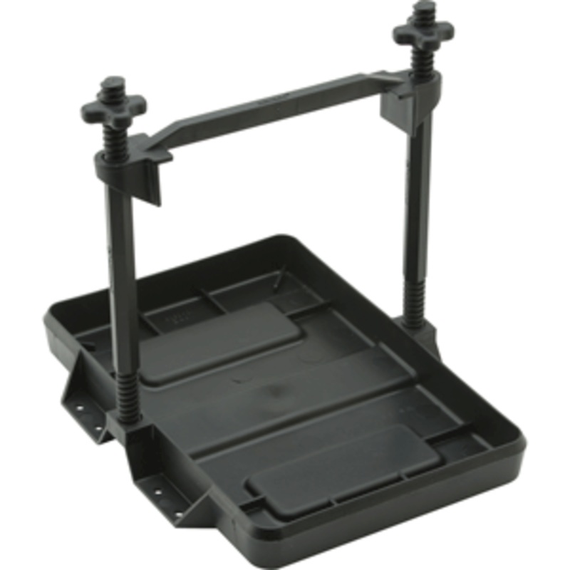 Attwood Heavy-Duty All-Plastic Adjustable Battery Tray – 27 Series