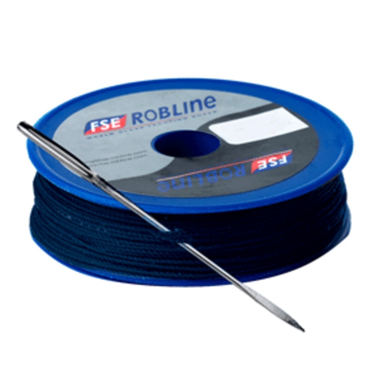 Robline Waxed Tackle Yarn Whipping Twine Kit w/Needle – Dark Navy Blue – 0.8mm x 40M