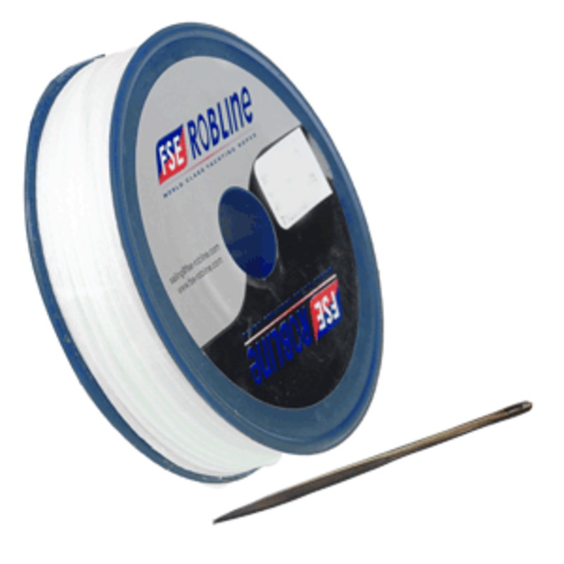 Robline Waxed Tackle Yarn Whipping Twine Kit w/Needle – White – 0.8mm x 40M