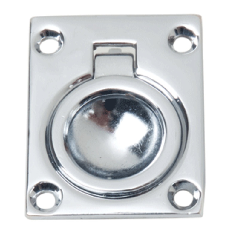 Perko Flush Ring Pull – Chrome Plated Zinc