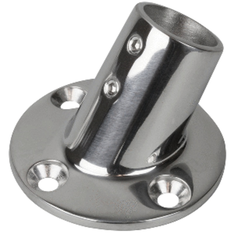 Sea-Dog Rail Base Fitting 2-3/4″ Round Base 60 316 Stainless Steel – 1″ OD