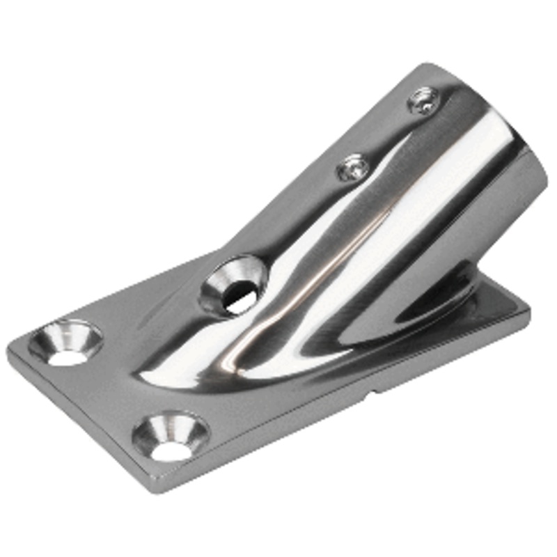Sea-Dog Rail Base Fitting Rectangular Base 30 316 Stainless Steel 7/8″ OD