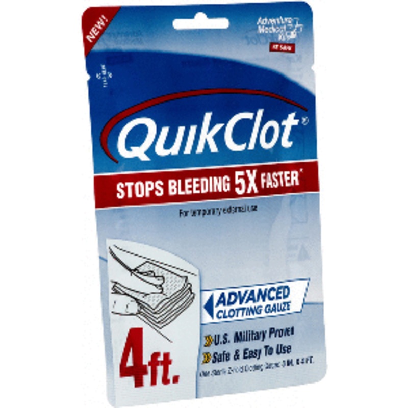 Adventure Medical QuickClot Gauze 3″ x 4′