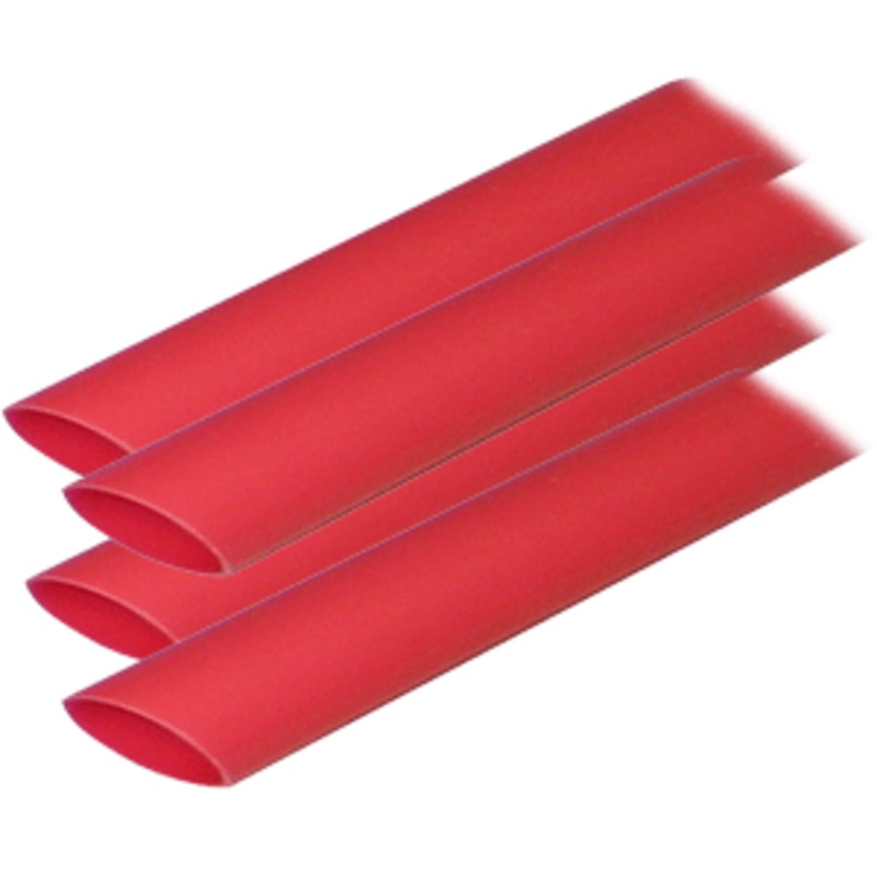 Ancor Adhesive Lined Heat Shrink Tubing (ALT) – 3/4″ x 12″ – 4-Pack – Red