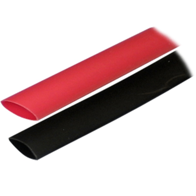 Ancor Adhesive Lined Heat Shrink Tubing (ALT) – 3/4″ x 3″ – 2-Pack – Black/Red
