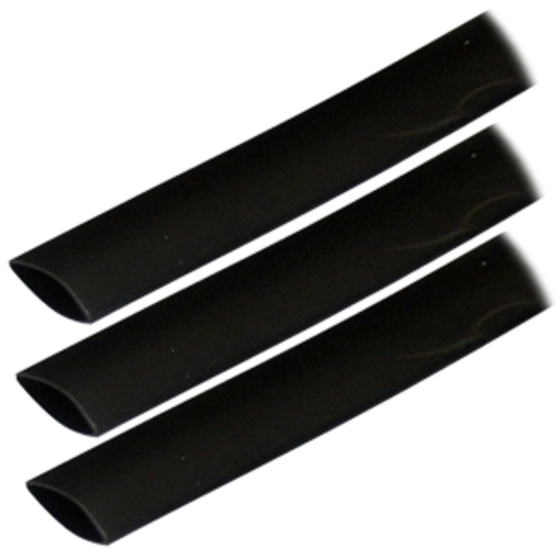 Ancor Adhesive Lined Heat Shrink Tubing (ALT) – 3/4″ x 3″ – 3-Pack – Black
