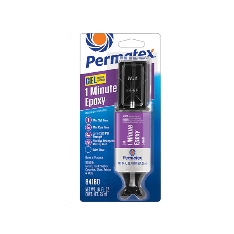Permatex 1 Minute General Purpose Gel Epoxy – .84oz [84160]