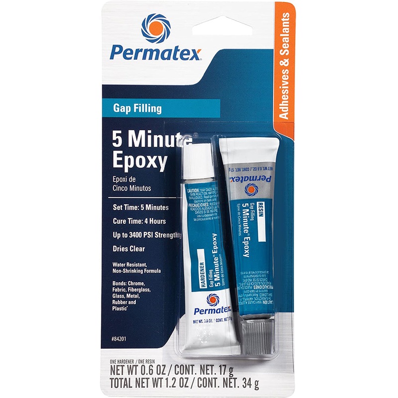 Permatex 5 Minute Gap Filling Epoxy – .6oz [84201]