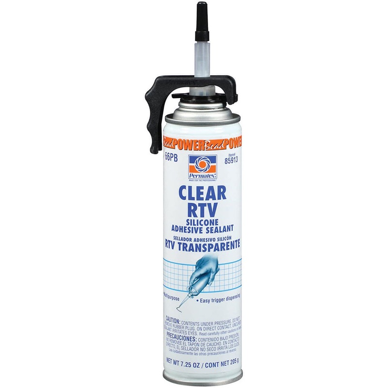 Permatex Clear RTV Silicone Adhesive Sealant – 7.25oz [85913]