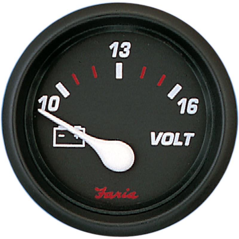 Faria Professional Red 2″ Voltmeter [14605]