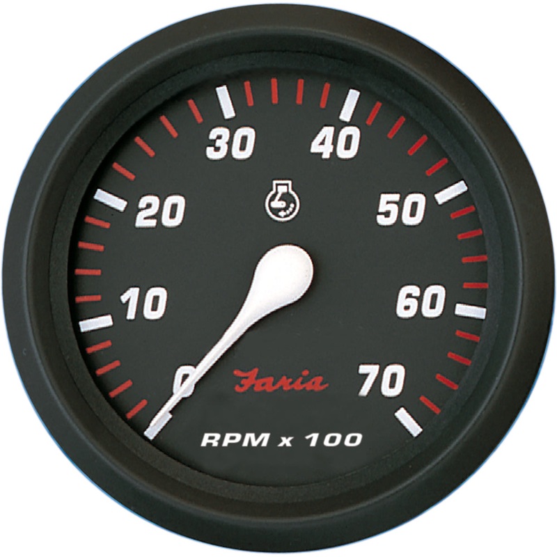 Faria Professional Red 4″ Tachometer – 7,000 RPM [34617]