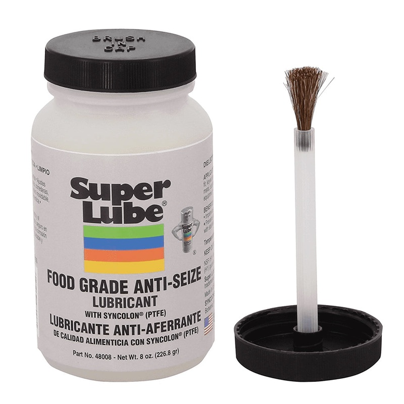 Super Lube Food Grade Anti-Seize w/Syncolon (PTFE) – 8oz Brush Bottle [48008]