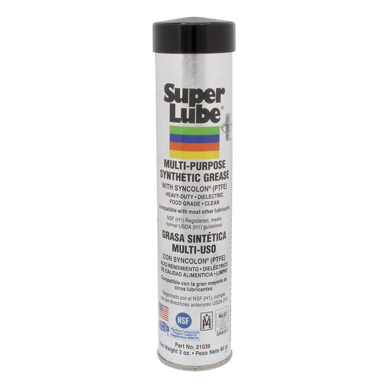 Super Lube Multi-Purpose Synthetic Grease w/Syncolon (PTFE) – 3oz Cartridge [21036]