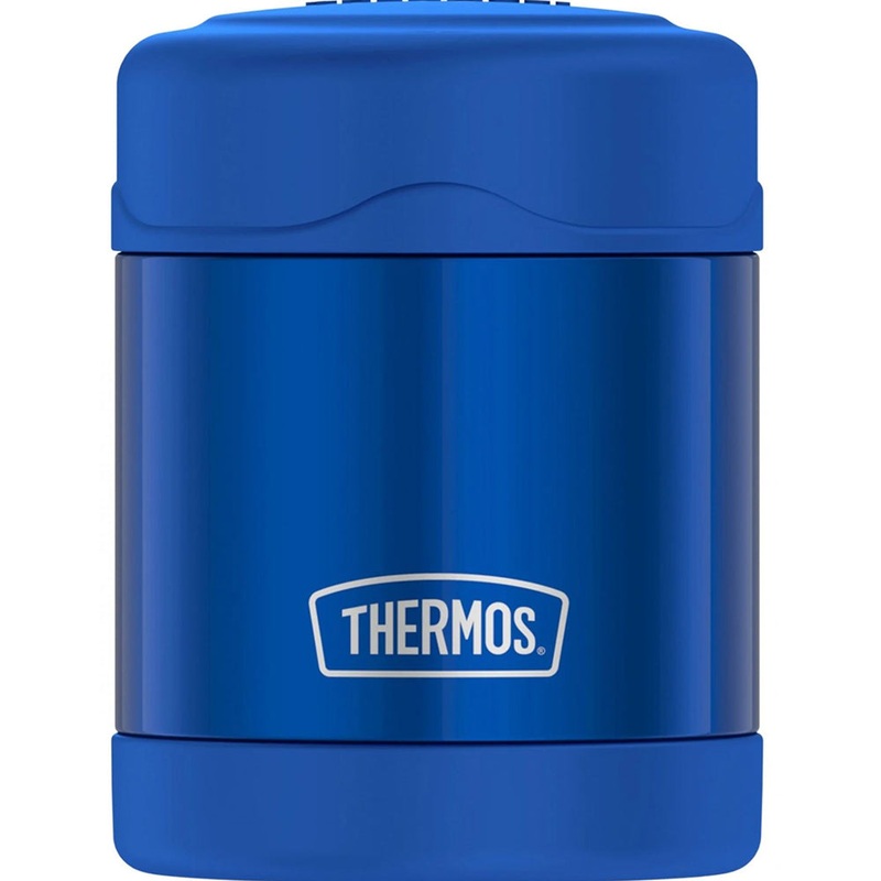 Thermos FUNtainer 10oz Stainless Steel Vacuum Insulated Food Jar 7 Hours Cold/5 Hours Hot – Blue [F30019BL6]