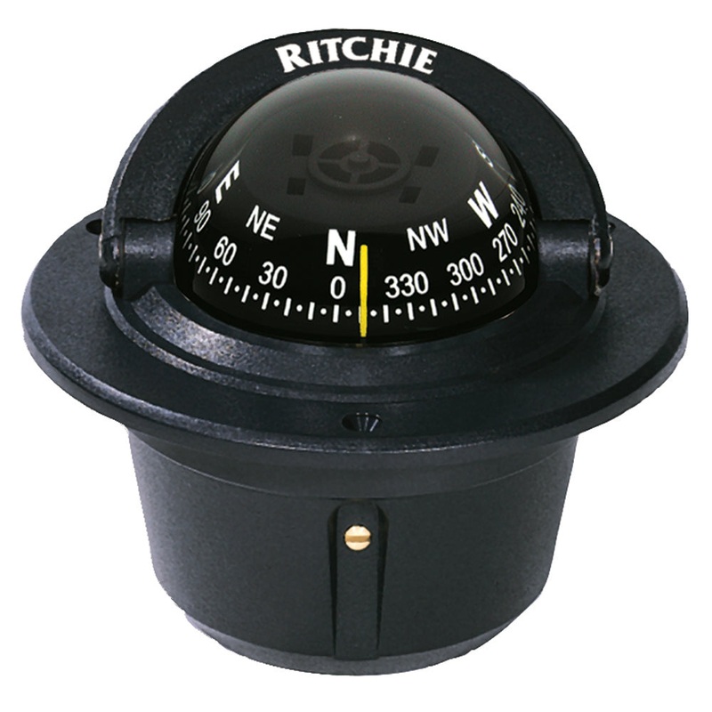 Ritchie F-50 Explorer Compass – Flush Mount – Black [F-50]