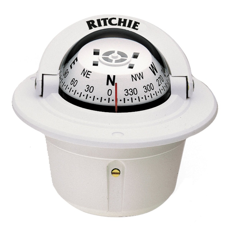 Ritchie F-50W Explorer Compass – Flush Mount – White [F-50W]