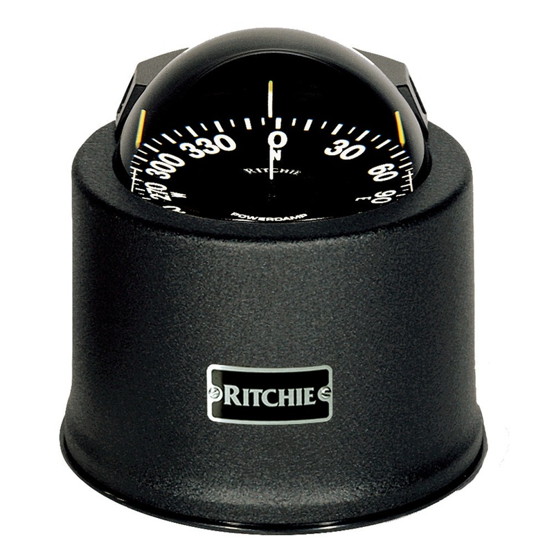 Ritchie SP-5-B GlobeMaster Compass – Pedestal Mount – Black – 5 Degree Card 12V [SP-5-B]
