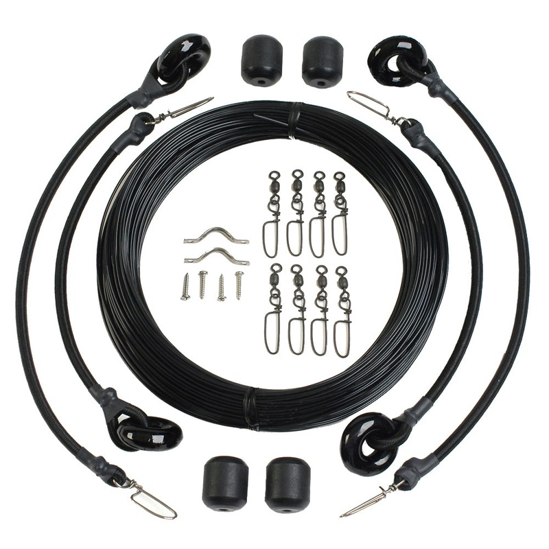 Lee’s Deluxe Rigging Kit – Double Rig Up To 37ft. – Black Mono [RK0337LD/MO]
