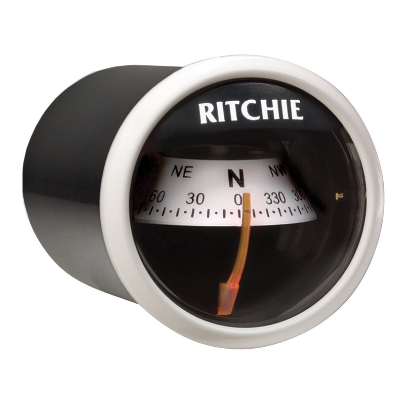 Ritchie X-21WW RitchieSport Compass – Dash Mount – White/Black [X-21WW]