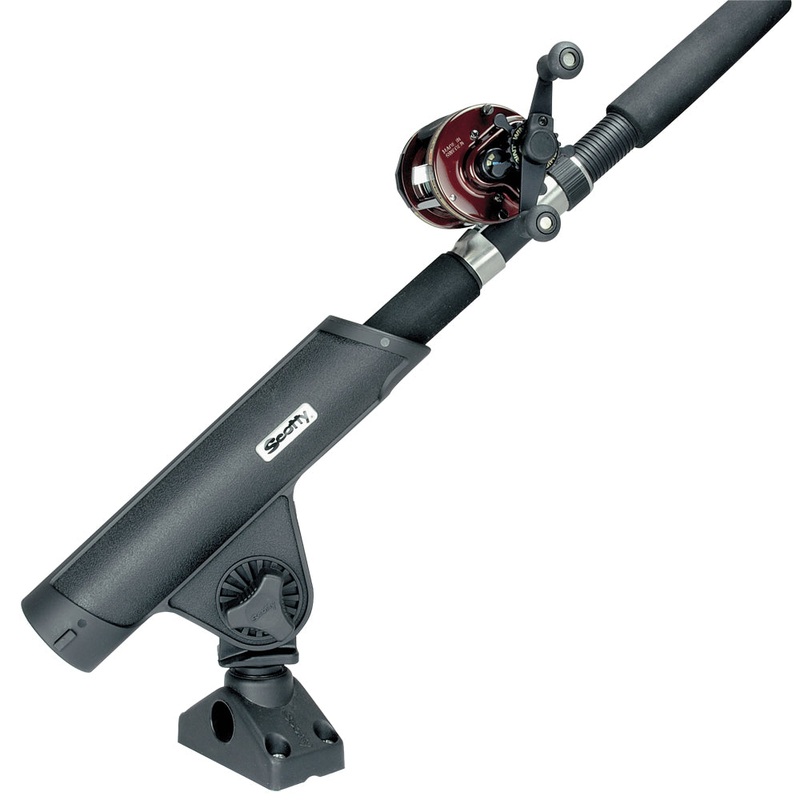 Scotty Rodmaster II Rod Holder w/241 Deck/Side Mount – Black [350]