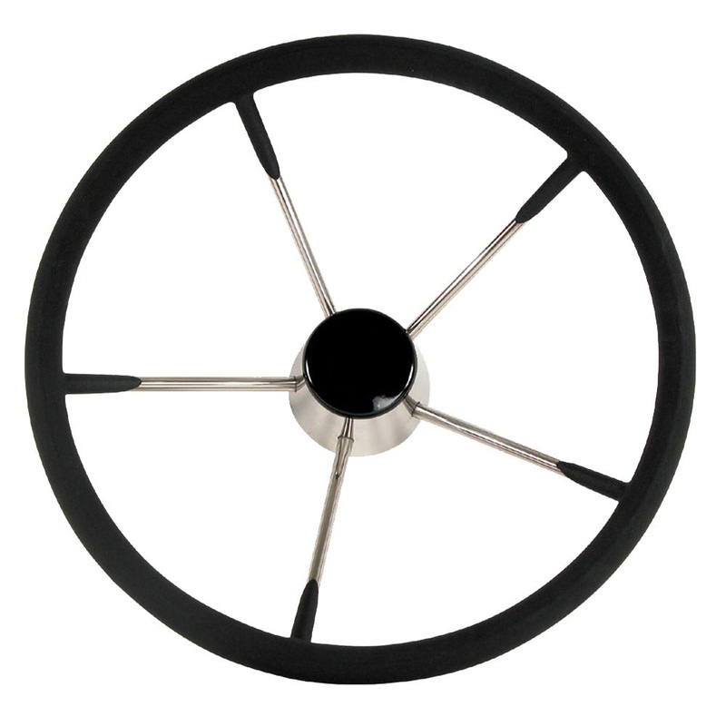 Whitecap Destroyer Steering Wheel – Black Foam – 13-1/2″ Diameter [S-9003B]