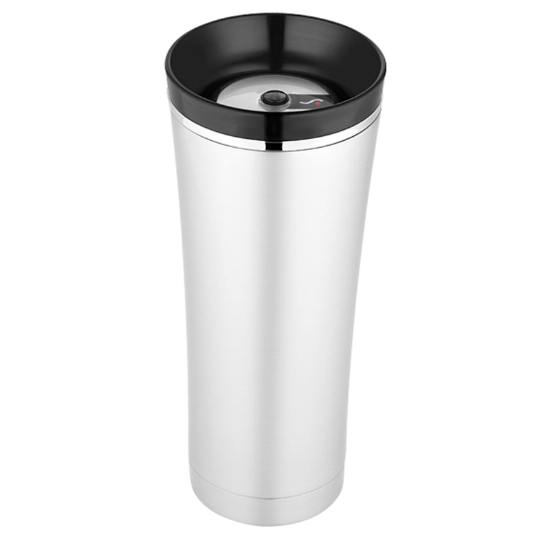 Thermos Sipp Vacuum Insulated Travel Tumbler – 16 oz. – Stainless Steel [NS105BK004]