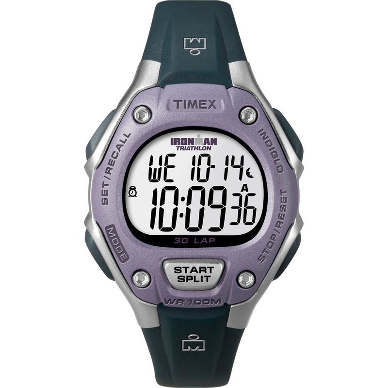 Timex IRONMAN 30-Lap Mid-Size – Black/Lilac [T5K410]