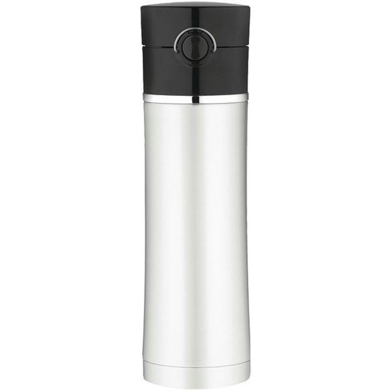 Thermos Sipp Vacuum Insulated Drink Bottle – 16 oz. – Stainless Steel/Black [NS402BK4]