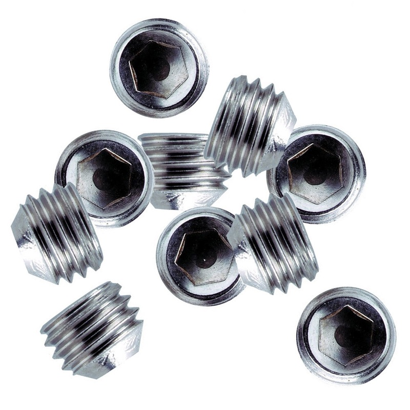 Whitecap 1/4″-28 Thread SS Set Screws – 10 Pack [6249C]