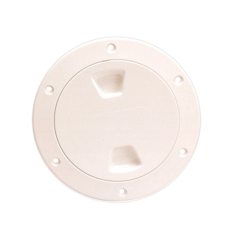 Beckson 4″ Smooth Center Screw-Out Deck Plate – Beige [DP40-N]