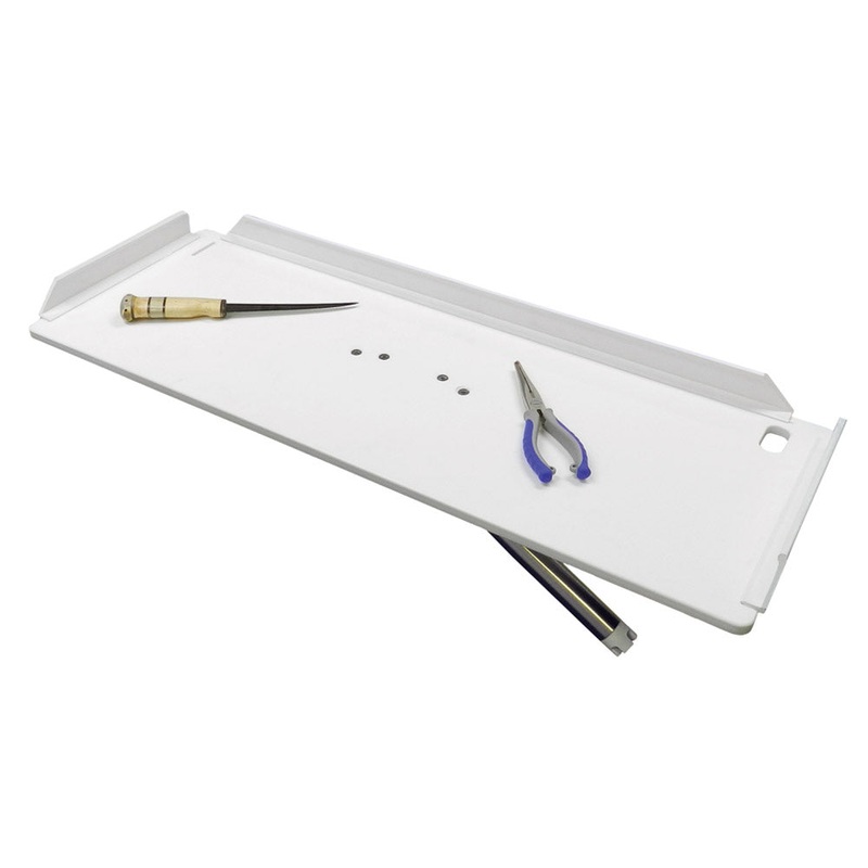 TACO 32″ Poly Filet Table w/Adjustable Gunnel Mount – White [P01-2132W]