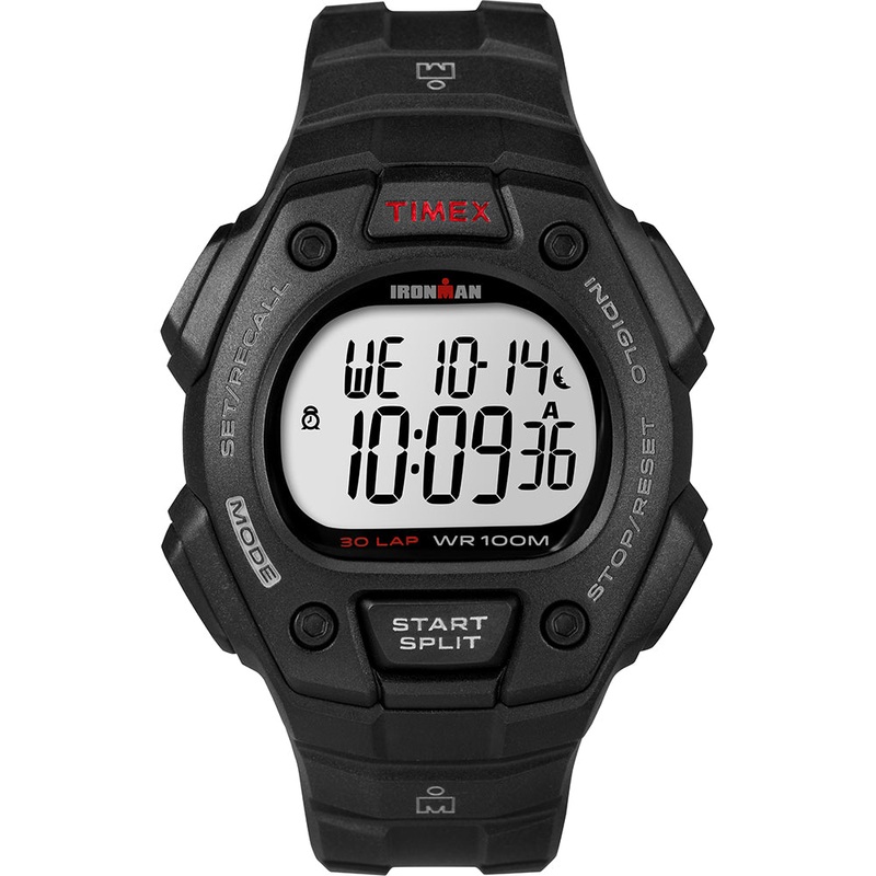 Timex IRONMAN Classic 30 Lap Full-Size Watch – Black/Red [T5K822]