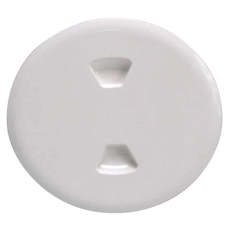 Beckson 5″ Twist-Out Deck Plate – White [DP50-W]