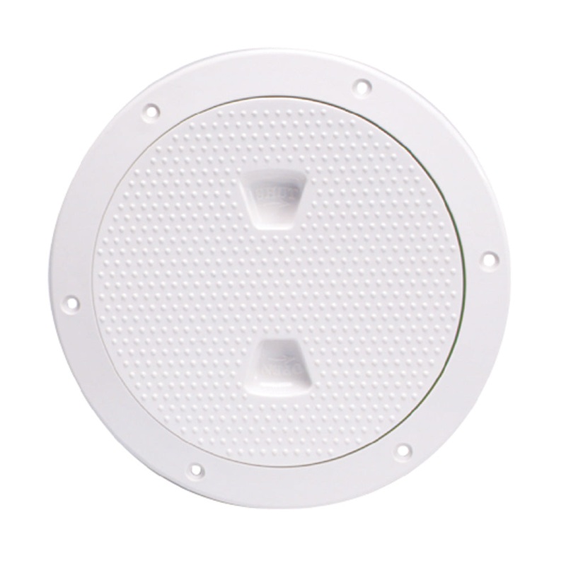 Beckson 6″ Non-Skid Screw-Out Deck Plate – White [DP62-W]