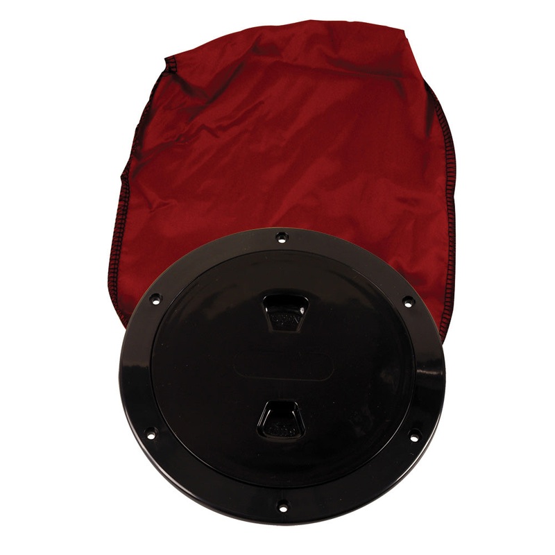 Beckson 6″ Stow-Away Deck Plate – Black w/12″ Bag [DP60BB]