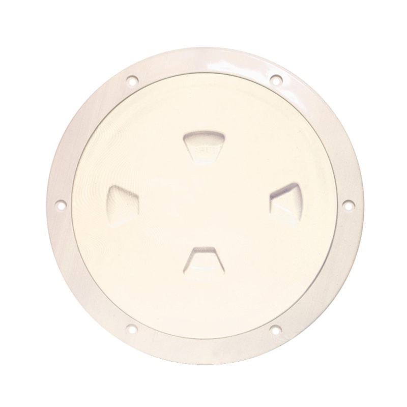 Beckson 8″ Smooth Center Screw-Out Deck Plate – Beige [DP80-N]