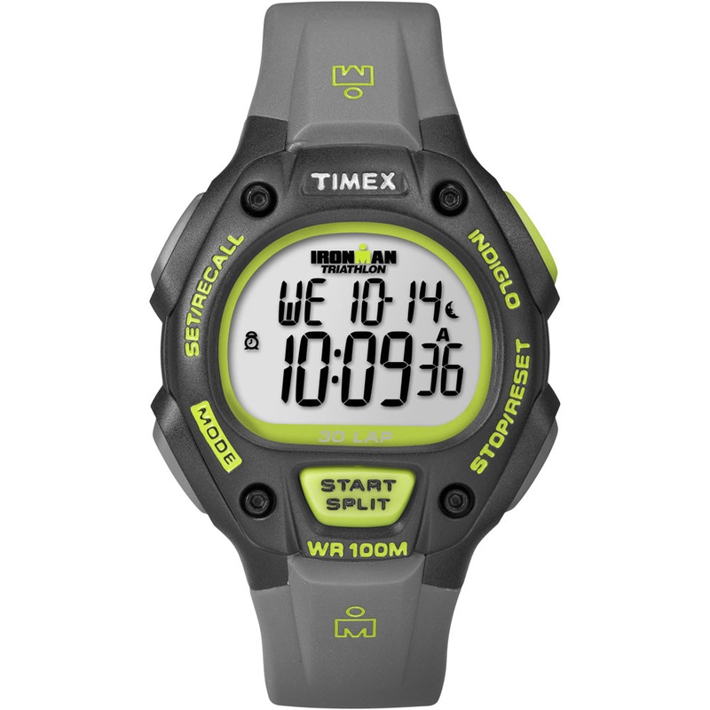 Timex Ironman 30-Lap Full-Size – Grey/Neon Green [T5K692]