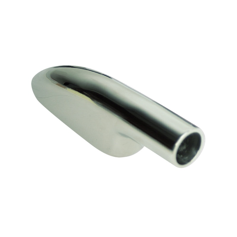 Whitecap End-Bottom Mounted 90 Degree – 316 Stainless Steel – 7/8″ Tube O.D [6090]