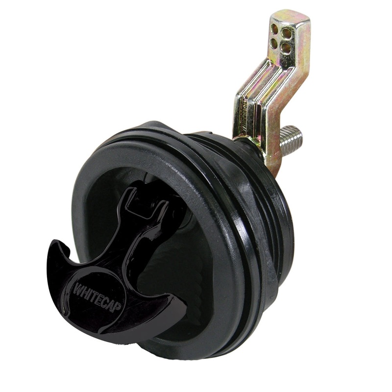Whitecap T-Handle Latch – Nylon Black/Black – Non-Locking [3230BC]
