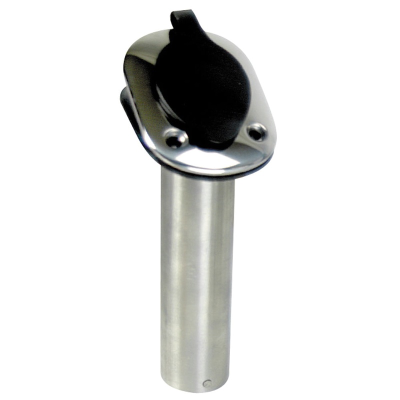 Whitecap 30 Degree Flush Mount Rod Holder – 304 Stainless Steel – 9-1/4″ [S-096B]
