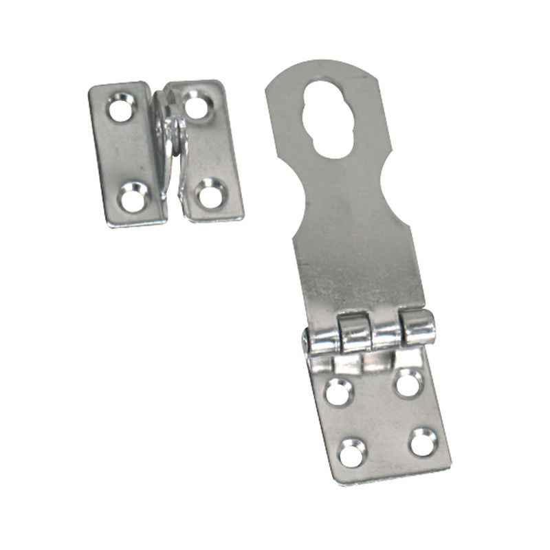 Whitecap Swivel Safety Hasp – CP/Brass – 1″ x 3″ [S-579C]