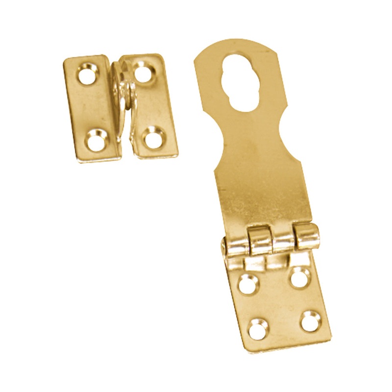 Whitecap Swivel Safety Hasp – Polished Brass – 1″ x 3″ [S-579BC]