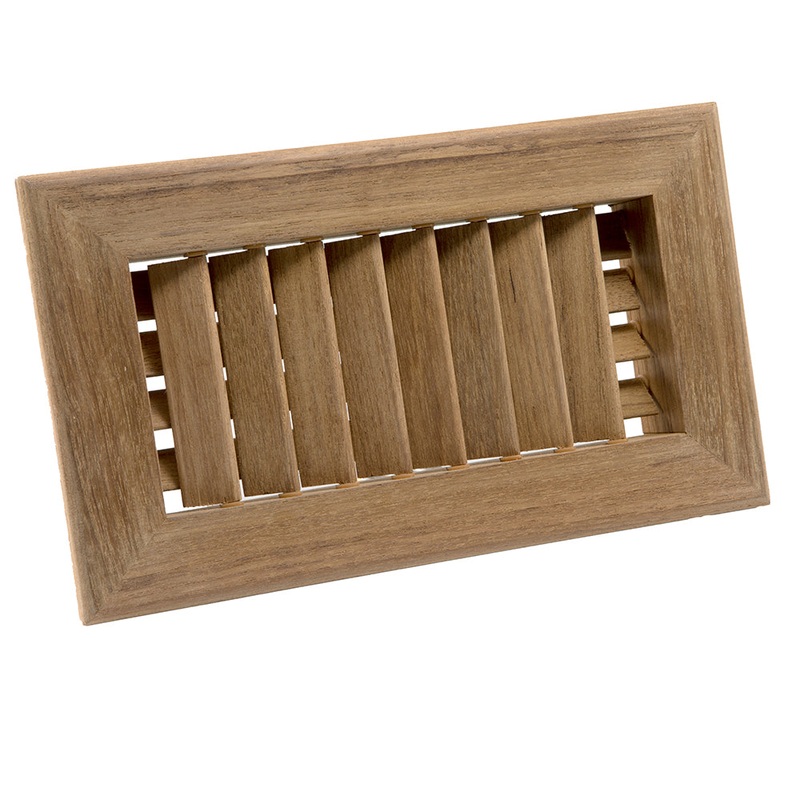 Whitecap Teak Air Conditioning Vent – 9-3/4″ x 5-3/4″ x 1-1/2″ [60629]