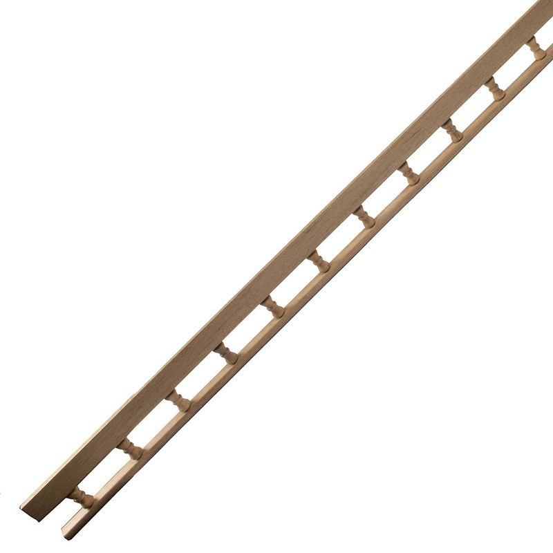 Whitecap Teak L-Type Pin Rail – 5′ [60703]