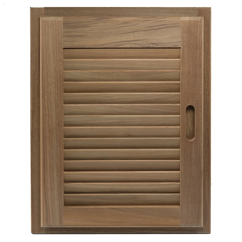 Whitecap Teak Louvered Door & Frame – Right Hand – 15″ x 20″ [60724]