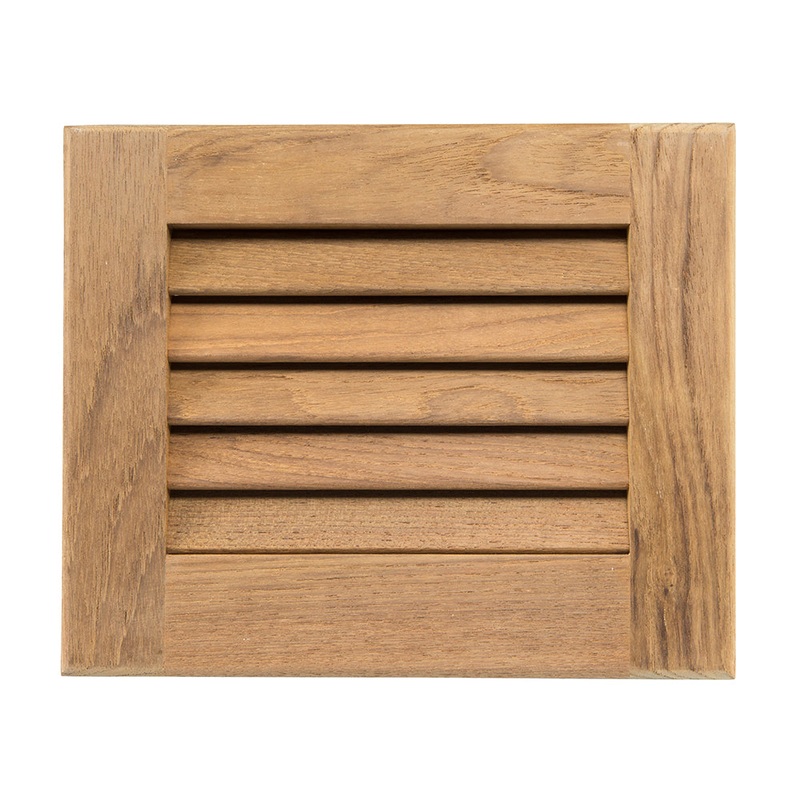 Whitecap Teak Louvered Insert – 7-1/2″ x 9-1/8″ x 3/4″ [60712]