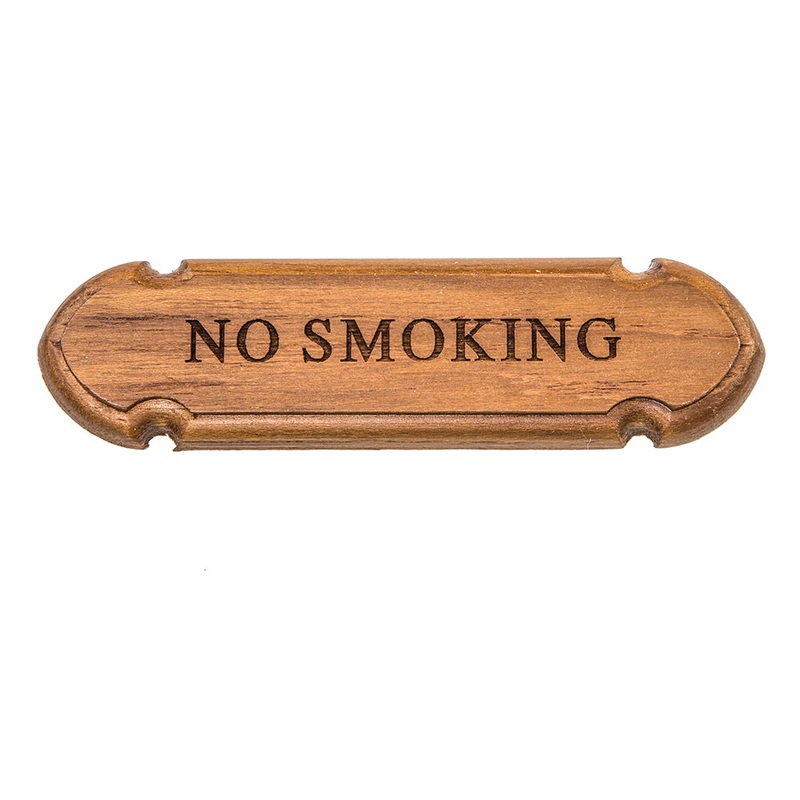Whitecap Teak “No Smoking” Name Plate [62672]