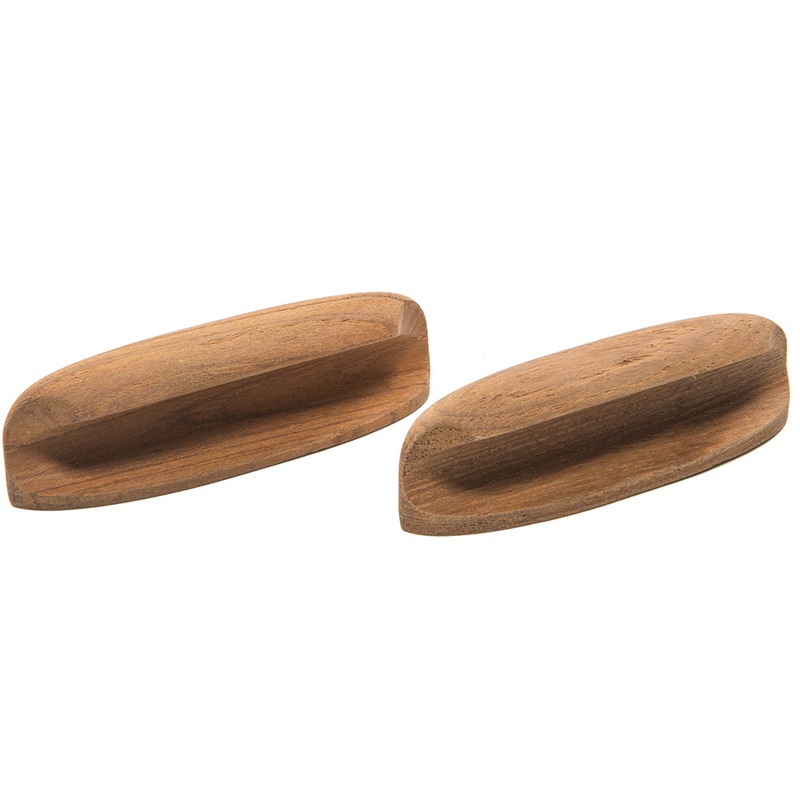 Whitecap Teak Oval Drawer Pull – 4″L – 2 Pack [60147-A]